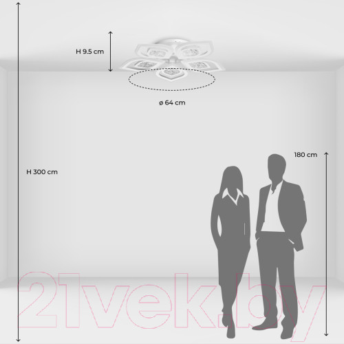 Изображение товара Люстра De City Мадлен 424014505