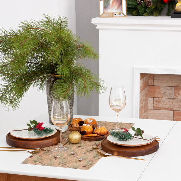 Изображение товара Дорожка на стол Этель Spruce Branches / 7321858 (30x70)