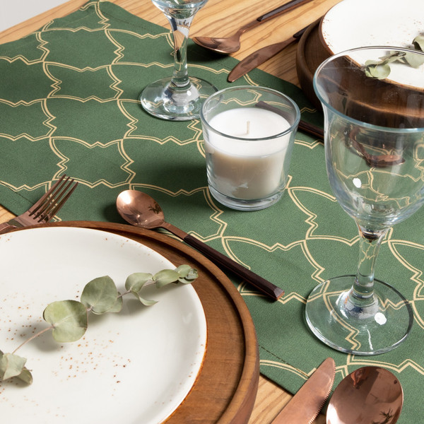 Изображение товара Дорожка на стол Этель Gold Ornament / 7321875 (30x70)