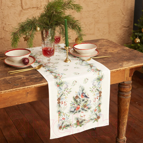 Изображение товара Дорожка на стол Этель Сhristmas bells / 7346928 (40x147)