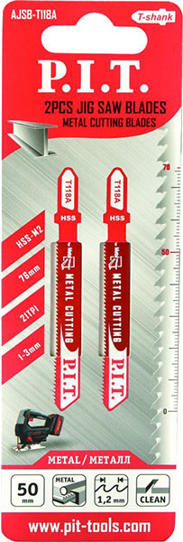 Изображение товара Набор пильных полотен P.I.T AJSB-T118A