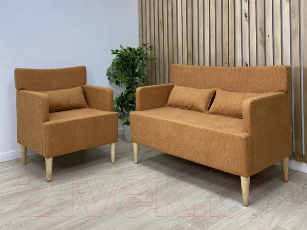 Изображение товара Диван Monofix Киус (микровелюр/охра №422)