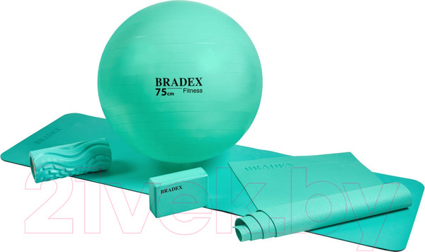 Изображение товара Коврик для йоги и фитнеса Bradex SF 1037 (мятный)