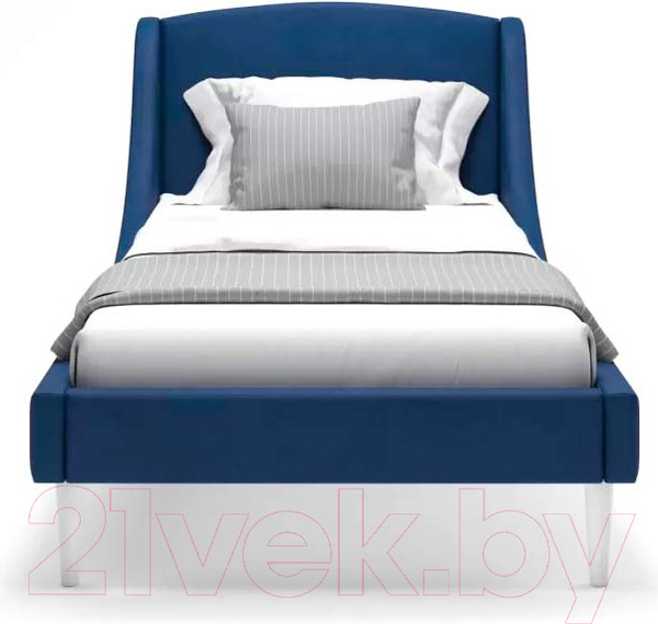Изображение товара Односпальная кровать Monofix Лотти 90x200 (микровелюр/синий)