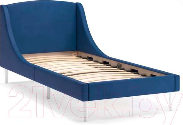 Изображение товара Односпальная кровать Monofix Лотти 90x200 (микровелюр/синий)