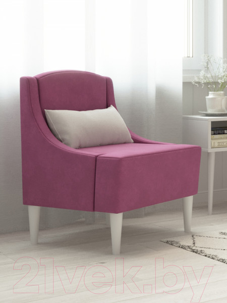 Изображение товара Кресло мягкое Monofix Лотти (велюр/бордовый №16)