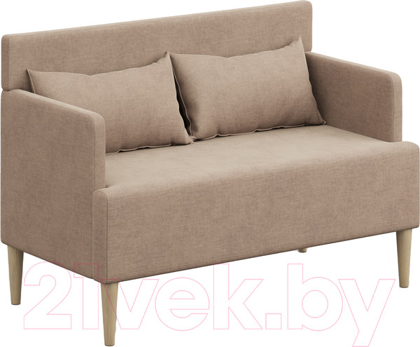 Изображение товара Диван Monofix Киус (микровелюр/светло-коричневый №4)