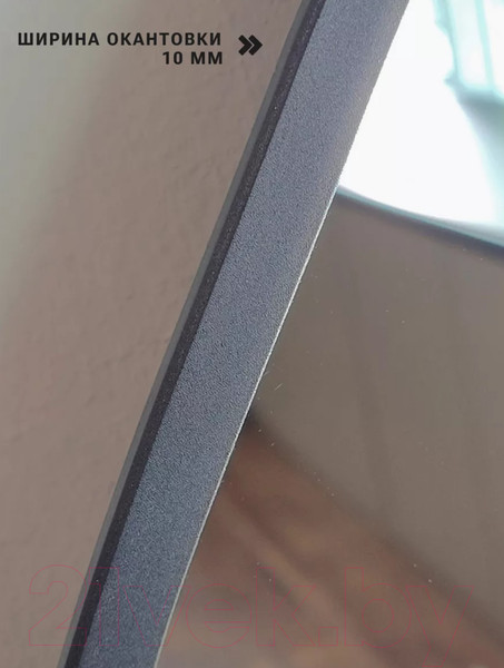Изображение товара Зеркало Emze 76x92 / UV.NF.CLOUD.76.92.CHE (черный с УФ-окантовкой)