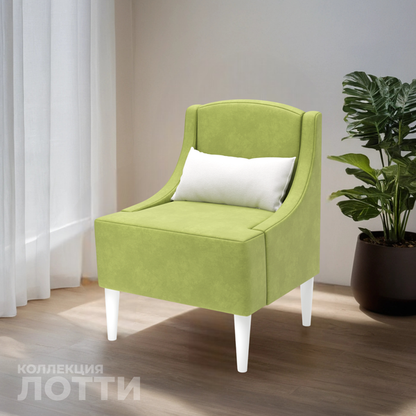 Изображение товара Кресло мягкое Monofix Лотти (велюр/оливковый №11)