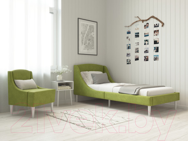 Изображение товара Кресло мягкое Monofix Лотти (велюр/оливковый №11)