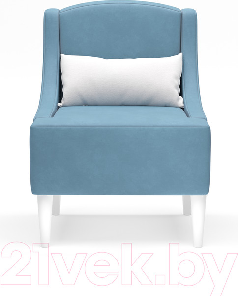 Изображение товара Кресло мягкое Monofix Лотти (велюр/серый/голубой №22)