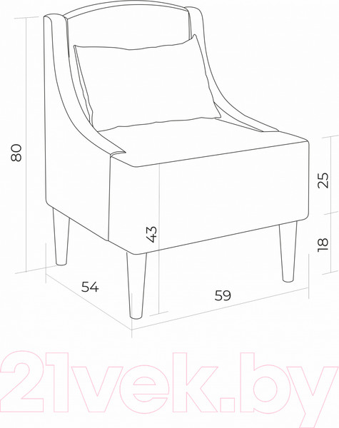 Изображение товара Кресло мягкое Monofix Лотти Принт (микровелюр/зеленый)