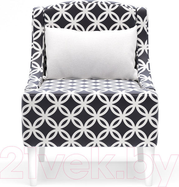 Изображение товара Кресло мягкое Monofix Лотти Принт (микровелюр/графит)
