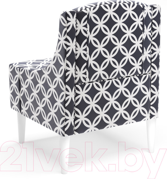 Изображение товара Кресло мягкое Monofix Лотти Принт (микровелюр/графит)