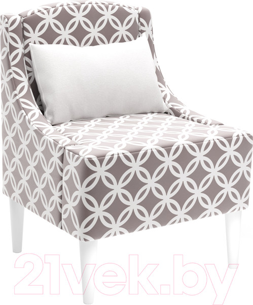 Изображение товара Кресло мягкое Monofix Лотти Принт (микровелюр/капучино)