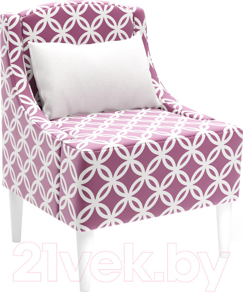 Изображение товара Кресло мягкое Monofix Лотти Принт (микровелюр/бордовый)