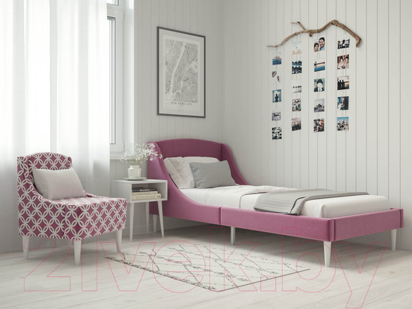 Изображение товара Кресло мягкое Monofix Лотти Принт (микровелюр/бордовый)