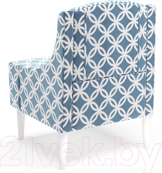 Изображение товара Кресло мягкое Monofix Лотти Принт (микровелюр/серый/голубой)