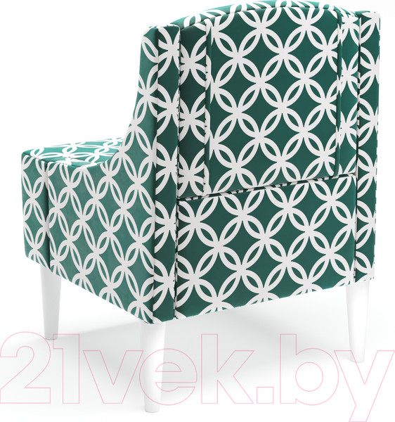 Изображение товара Кресло мягкое Monofix Лотти Принт (микровелюр/зеленый)