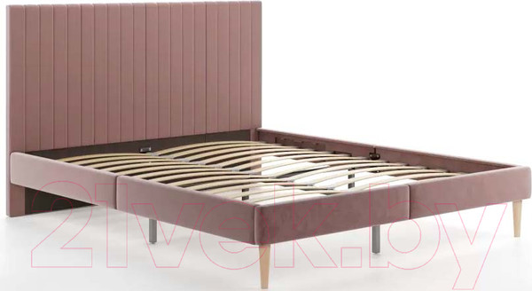 Изображение товара Двуспальная кровать Monofix Амма 160x200 (светло-коричневый №6)