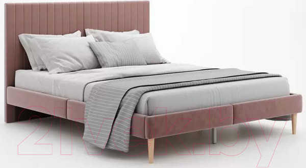 Изображение товара Двуспальная кровать Monofix Амма 160x200 (светло-коричневый №6)