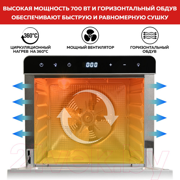 Изображение товара Сушильный шкаф для овощей и фруктов GFGRIL GFD-010