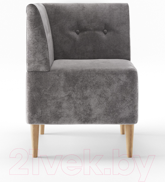 Изображение товара Модуль мягкий Monofix Четт (микровелюр/серый №23)