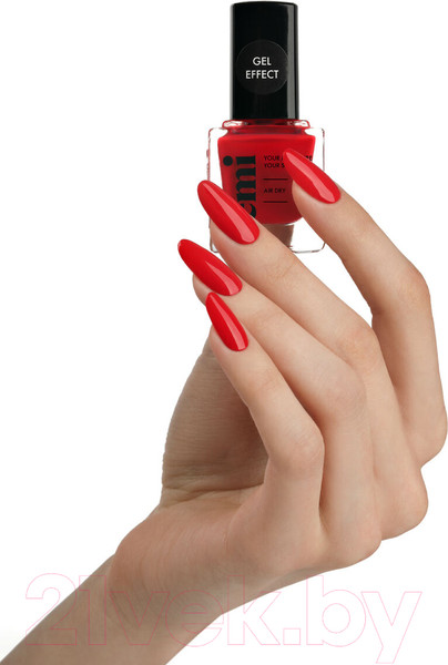Изображение товара Лак для ногтей E.Mi Ультрастойкий Gel Effect Клюквенный поцелуй №199 (9мл)