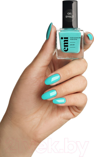 Изображение товара Лак для ногтей E.Mi Ультрастойкий Gel Effect Мятный лед №210 (9мл)