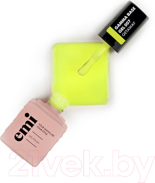 Изображение товара База для гель-лака E.Mi E.MiLac Gamma Base Gel №007 Getaway (9мл)