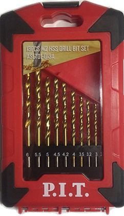 Изображение товара Набор сверл P.I.T ASET01-013A (13шт)