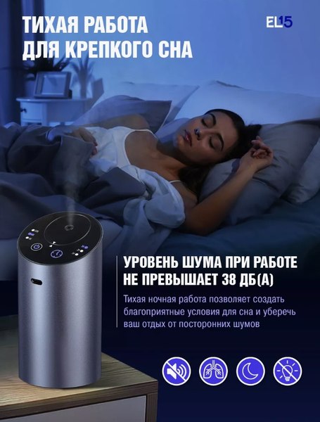 Изображение товара Автоматический освежитель воздуха EL15 PD003-2 (58088), (серый)