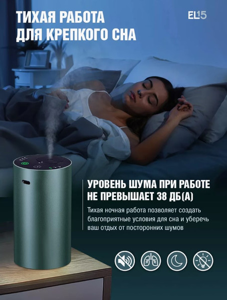 Изображение товара Автоматический освежитель воздуха EL15 PD001-2 (58084), (зеленый)