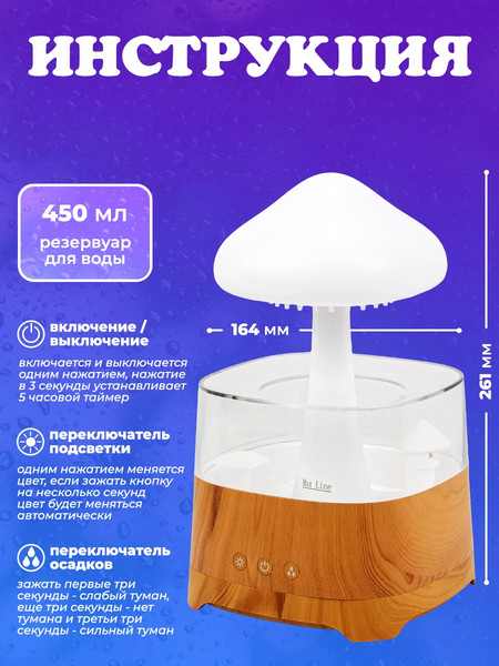 Изображение товара Ультразвуковой увлажнитель воздуха EL15 CH08 PRO-2wood(57739)