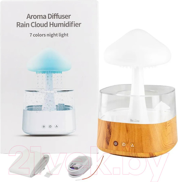 Изображение товара Ультразвуковой увлажнитель воздуха EL15 Гриб CH08-2 (дерево)