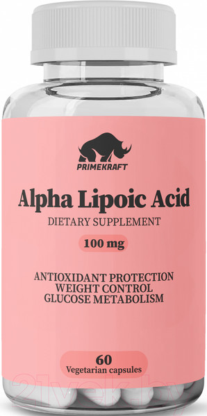 Изображение товара Жирные кислоты Prime Kraft Alpha Lipoic Acid (60капсул)