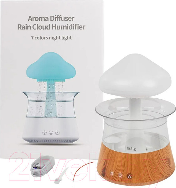 Изображение товара Ультразвуковой увлажнитель воздуха EL15 Гриб CH06-2 (дерево)