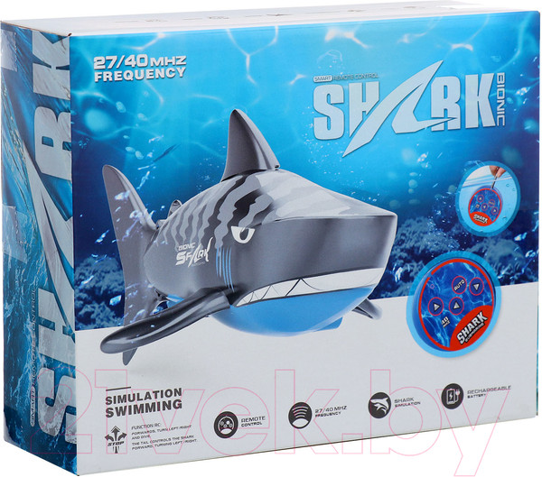 Изображение товара Радиоуправляемая игрушка Sima-Land Белая акула B1 / 10417979 (серый)