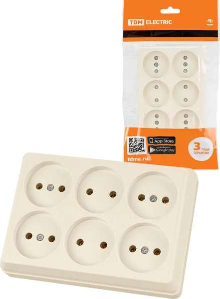 Изображение товара Розетка TDM Ладога SQ1801-0244 (слоновая кость)