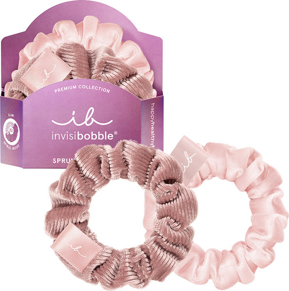 Изображение товара Набор резинок для волос Invisibobble Sprunchie Slim Premium La Vie en Rose
