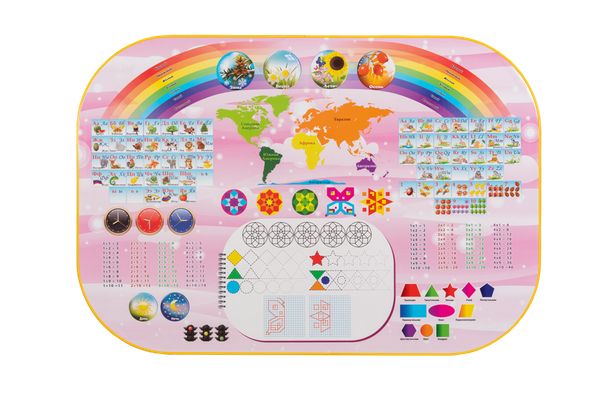 Изображение товара Комплект мебели с детским столом Дэми Блокнот №у2р/1 (розовый)