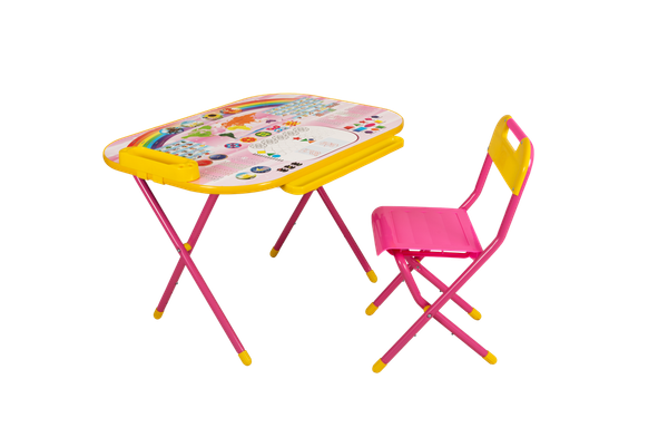 Изображение товара Комплект мебели с детским столом Дэми Блокнот №у2р/1 (розовый)