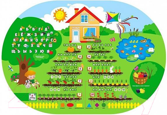 Изображение товара Комплект мебели с детским столом Дэми На даче №у3-01 (зеленый)