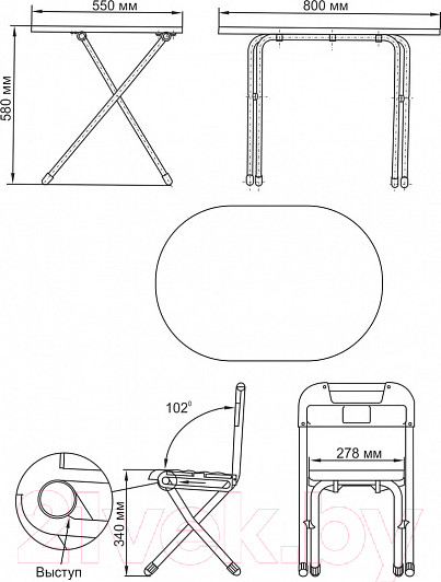 Изображение товара Комплект мебели с детским столом Дэми На даче №у3-01 (зеленый)