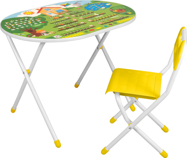Изображение товара Комплект мебели с детским столом Дэми На даче №у3-01 (желтый)