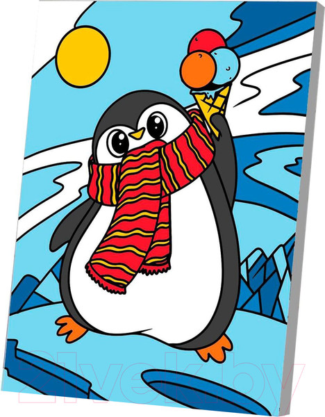 Изображение товара Картина по номерам Школа талантов Новый год! Пингвин / 5116721