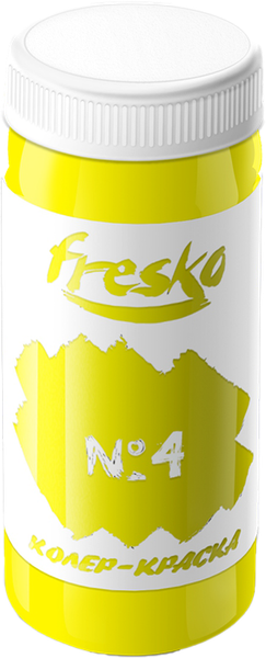 Изображение товара Колеровочная краска Fresko Тон № 4 (500мл, ярко-желтый)