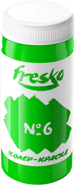 Изображение товара Колеровочная краска Fresko Тон № 6 (500мл, молодая зелень)
