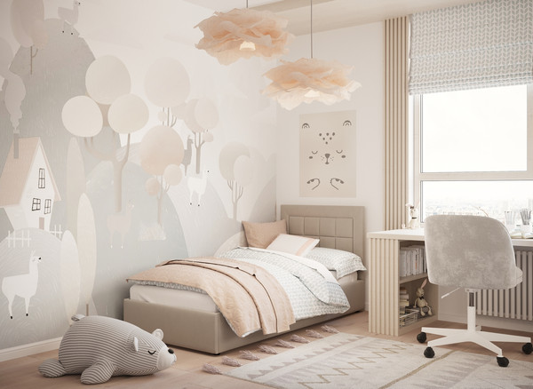 Изображение товара Односпальная кровать Moon Family 1251 / MF010187