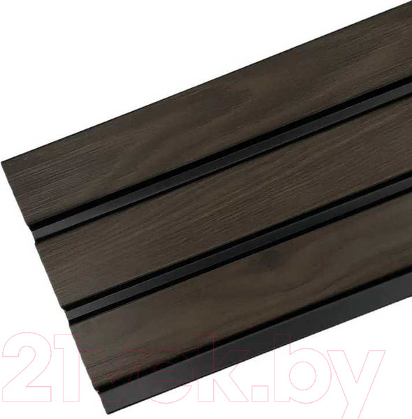 Изображение товара Реечная панель Grace ПВХ 3D RAIL Махагон (2700х120х10мм)